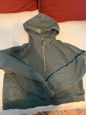 Lululemon scuba dark green quarter zip